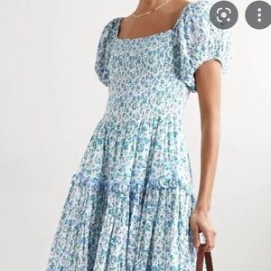 Love shack fancy floral dress midi